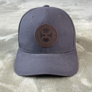 Hooey Hat Cap Strap Back Mens One Size Gray Bump Cap Spring Branch TX Logo